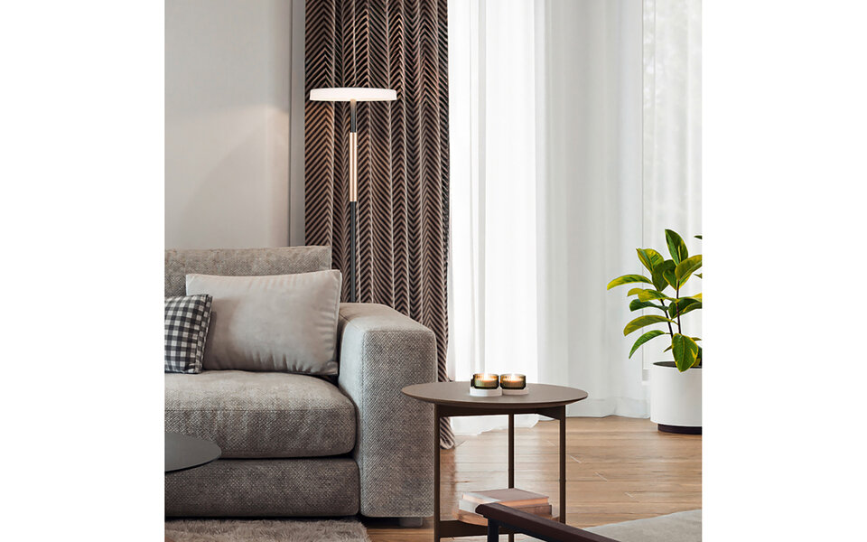 HLW LED LED Floor Lamp Trion Loti - Metal Floor Lamp 15W LED Warm White 2700K-3000K