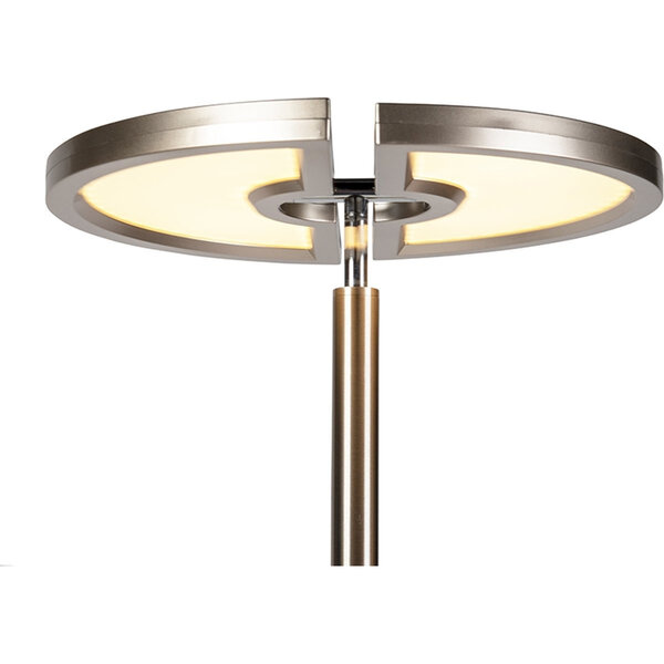 HLW LED LED Vloerlamp Trion Spat 20W + 3W - Dimbaar, Aanpasbare Kleur & Mat Chroom HLW LED LED Vloerlamp Trion Spat 20W + 3W - Dimbaar, Aanpasbare Kleur & Mat Chroom