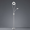 HLW LED LED Floor Lamp Trion Renny - Dimmable, Warm White 2700K–3000K, Matte Nickel, 22W