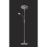HLW LED Dimmable LED Floor Lamp Trion Qubico 34W - Matte Nickel, 2-light, Adjustable Color
