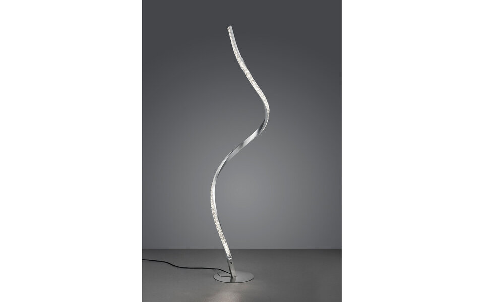 HLW LED Dimmable LED Floor Lamp Trion Nubi 9W - Warm White 3000K & RGB, Matte Gray