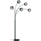 HLW LED LED Vloerlamp Trion Balina met 5 E14 Fittingen - Mat Antraciet & Aluminium