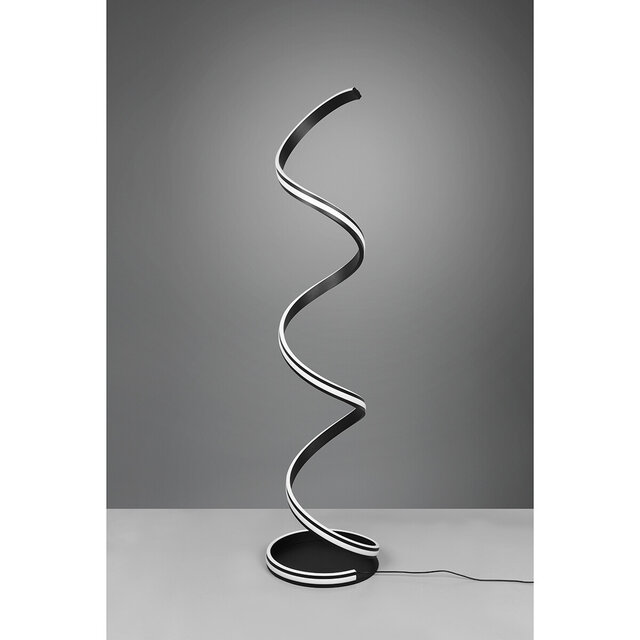 HLW LED Trion Sunico 34W Dimmable LED Floor Lamp - Matte Black, Adjustable Color & Aluminum