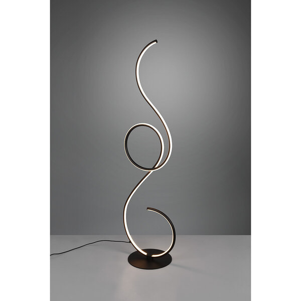 HLW LED Dimbare LED Vloerlamp 23W - Trion Jivino - Mat Zwart Rond Aluminium HLW LED Dimbare LED Vloerlamp 23W - Trion Jivino - Mat Zwart Rond Aluminium