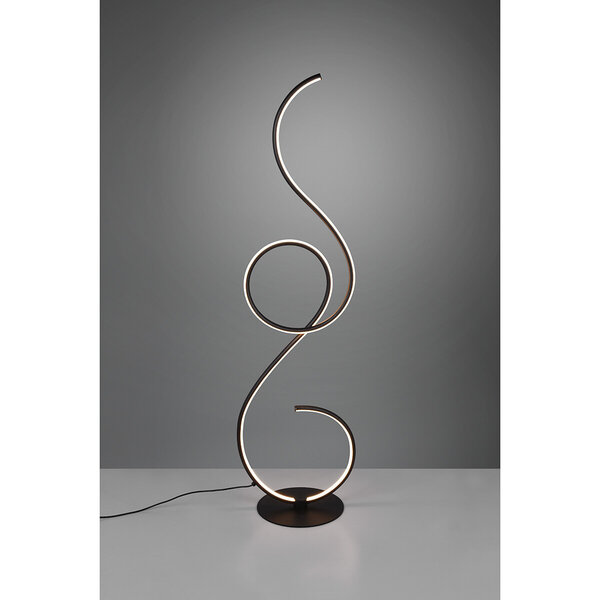 HLW LED Dimbare LED Vloerlamp 23W - Trion Jivino - Mat Zwart Rond Aluminium HLW LED Dimbare LED Vloerlamp 23W - Trion Jivino - Mat Zwart Rond Aluminium