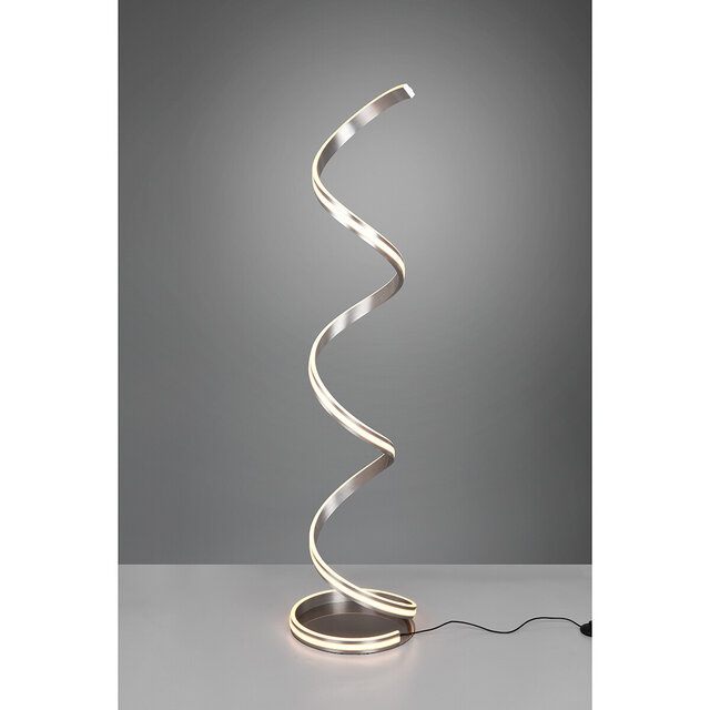 HLW LED LED Vloerlamp 34W Dimbaar - Trion Sunico Mat Nikkel Aluminium