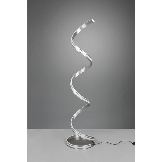 HLW LED LED Floor Lamp 34W Dimmable - Trion Sunico Matte Nickel Aluminum