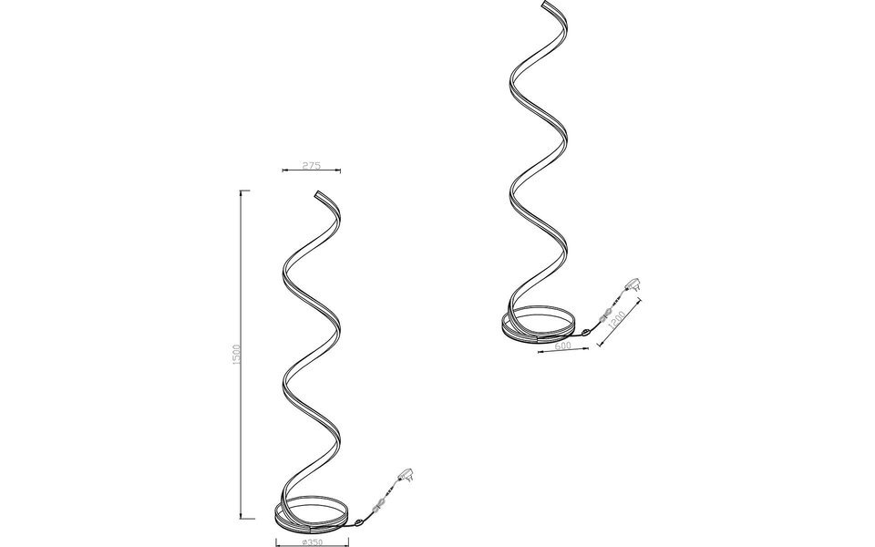 HLW LED LED Floor Lamp 34W Dimmable - Trion Sunico Matte Nickel Aluminum