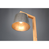 HLW LED LED Floor Lamp Rodano - Matte Brown Wooden Floor Lamp with E27 Fitting & Foot Switch