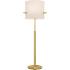 HLW LED LED Floor Lamp Trion Coleno - Matte Gold Floor Lamp with E27 Fitting and Adjustable Height