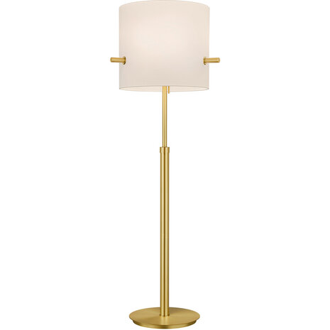 LED Vloerlamp Trion Coleno - Mat Gouden Vloerlamp met E27 Fitting en Verstelbare Hoogte LED Vloerlamp Trion Coleno - Mat Gouden Vloerlamp met E27 Fitting en Verstelbare Hoogte