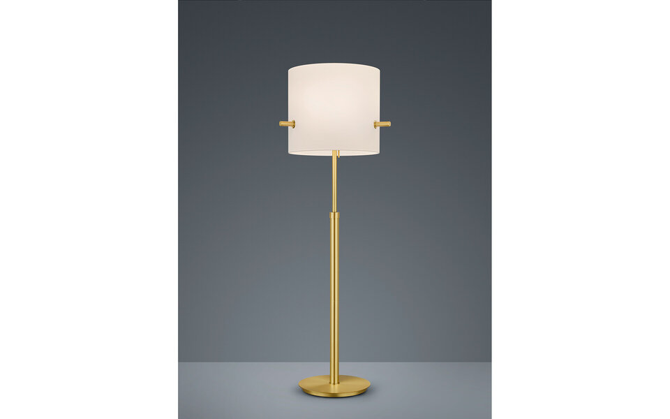 HLW LED LED Floor Lamp Trion Coleno - Matte Gold Floor Lamp with E27 Fitting and Adjustable Height