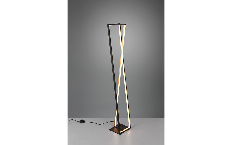 HLW LED LED Vloerlamp 26W - Mat Zwart Aluminium met Beam Angle Verstelbaar & Aanpasbare Kleur