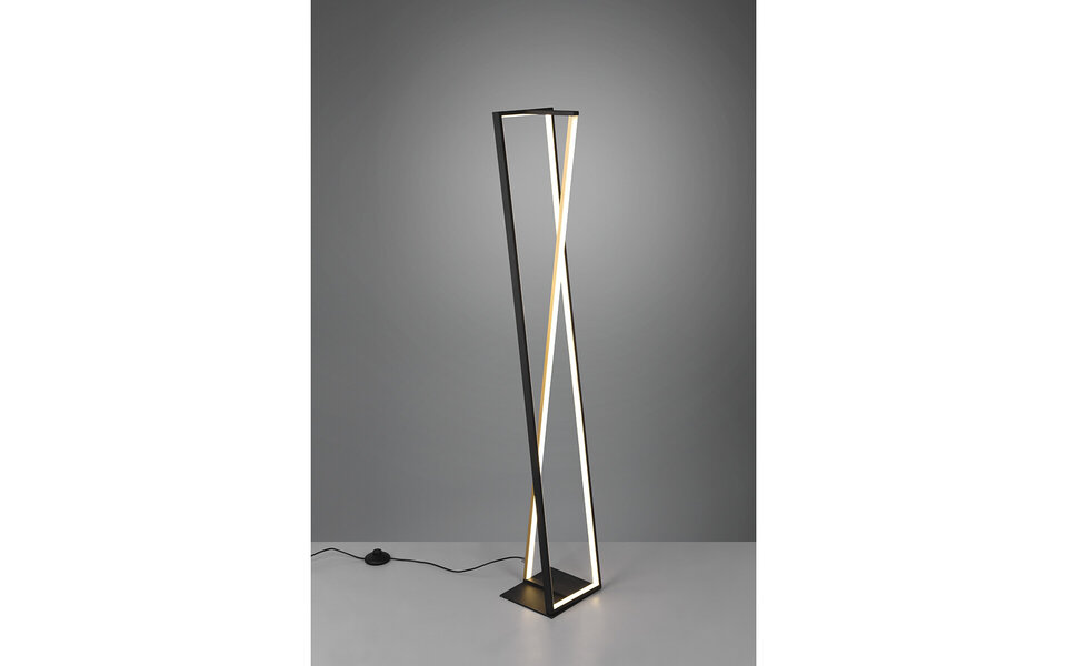 HLW LED LED Vloerlamp 26W - Mat Zwart Aluminium met Beam Angle Verstelbaar & Aanpasbare Kleur