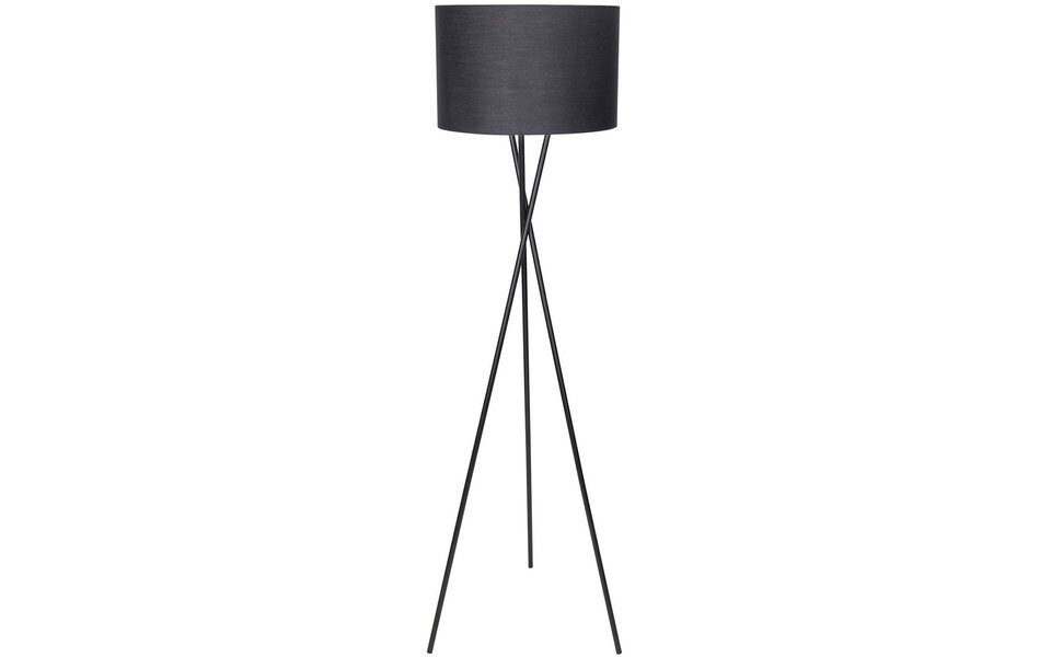 HLW LED LED Floor Lamp Aigi Romino - Black Floor Lamp with E27 Fitting and Foot Switch