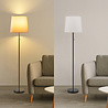 HLW LED LED Floor Lamp Aigi Rosa - Black & White Aluminum Floor Lamp with E27 Socket