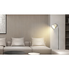 HLW LED LED Floor Lamp Aigi Rolo with E14 fitting - Matte Gray Aluminum, Round Light Window