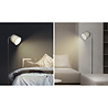 HLW LED LED Floor Lamp Aigi Rolo with E14 fitting - Matte Gray Aluminum, Round Light Window