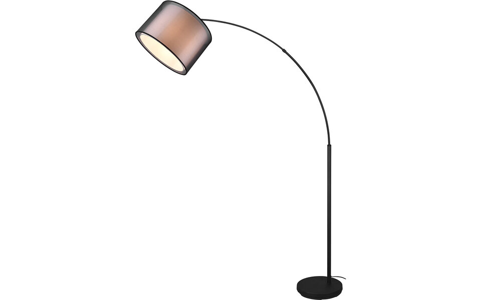 HLW LED Matte Black LED Floor Lamp Trion Bidon - 10W LED, Aluminum, E27 Fitting