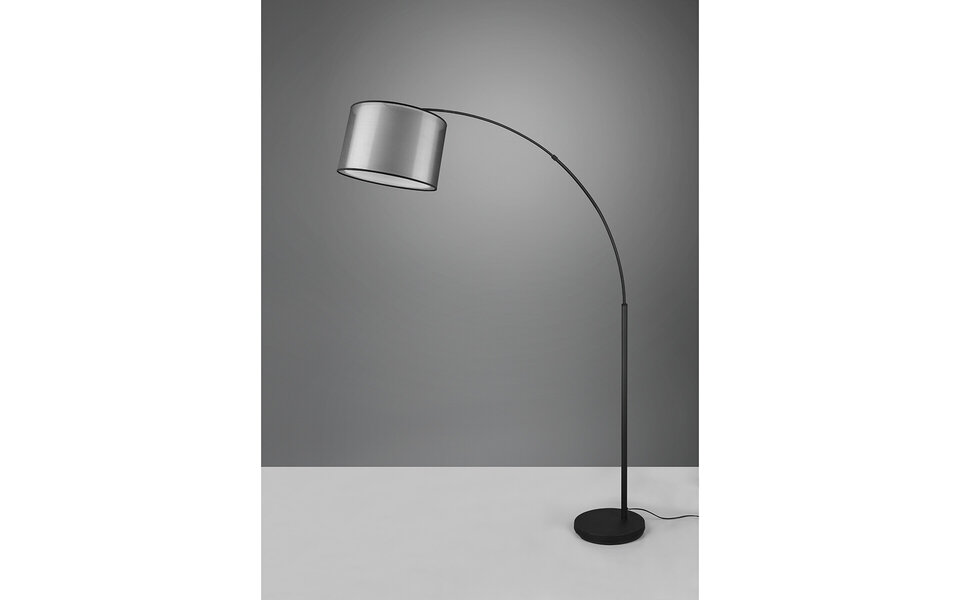 HLW LED Matte Black LED Floor Lamp Trion Bidon - 10W LED, Aluminum, E27 Fitting