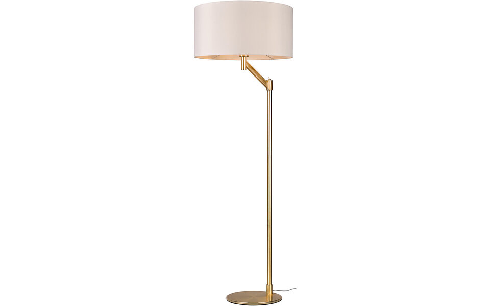 HLW LED Elegant LED Floor Lamp Matte Gold - Trion Cindy Floor Lighting with E27 Fitting
