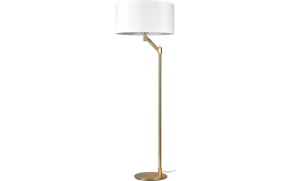 HLW LED Elegant LED Floor Lamp Matte Gold - Trion Cindy Floor Lighting with E27 Fitting
