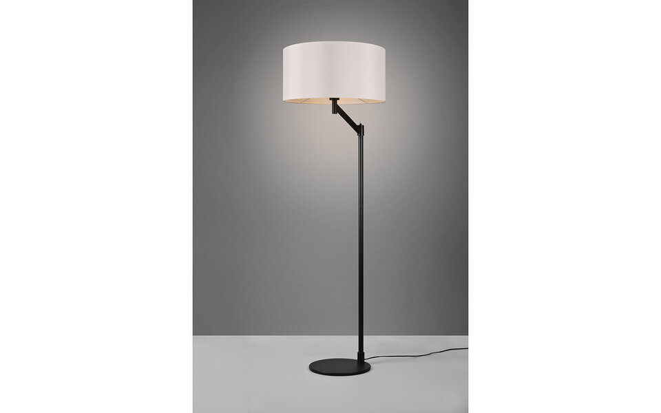 HLW LED Stylish LED Floor Lamp Trion Cindy - Black Floor Lamp with E27 Fitting