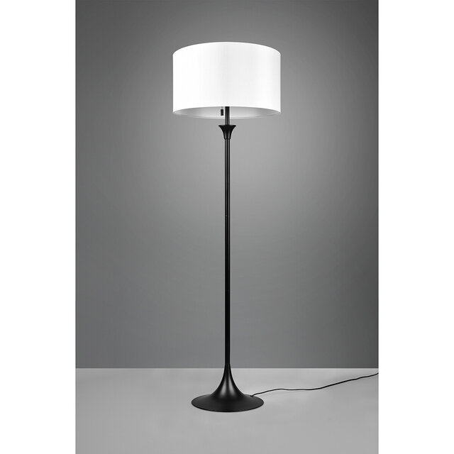 HLW LED LED Floor Lamp Trion Safari - Matte Black, 3-Light Round, E27 Fitting