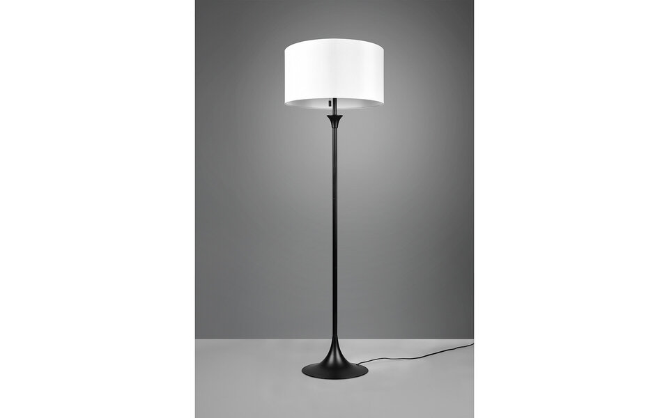 HLW LED LED Floor Lamp Trion Safari - Matte Black, 3-Light Round, E27 Fitting