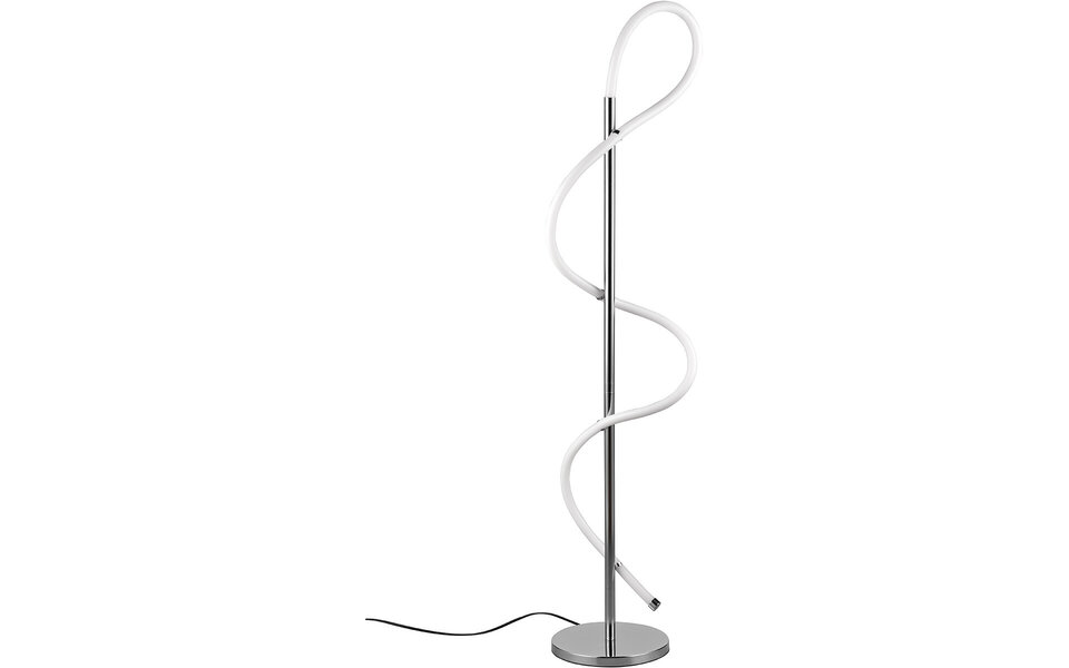 HLW LED LED Floor Lamp Trion Argino 28W - Dimmable, Metal White Floor Lamp with Neutral White Light