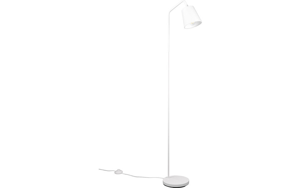 HLW LED LED Floor Lamp Adjustable - Matte White Metal Floor Lamp with E27 Fitting HLW LED LED Floor Lamp Adjustable - Matte White Metal Floor Lamp with E27 Fitting