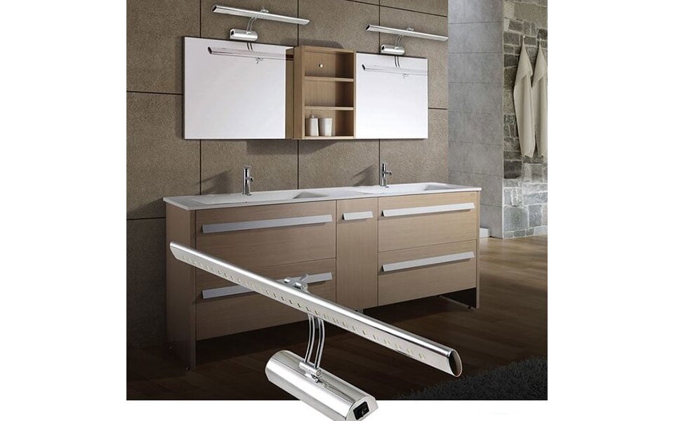 HLW LED LED lamp 6W - Adjustable LED floor lamp in gloss chrome aluminum