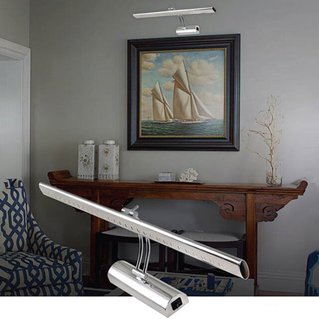 HLW LED LED lamp 6W - Adjustable LED floor lamp in gloss chrome aluminum