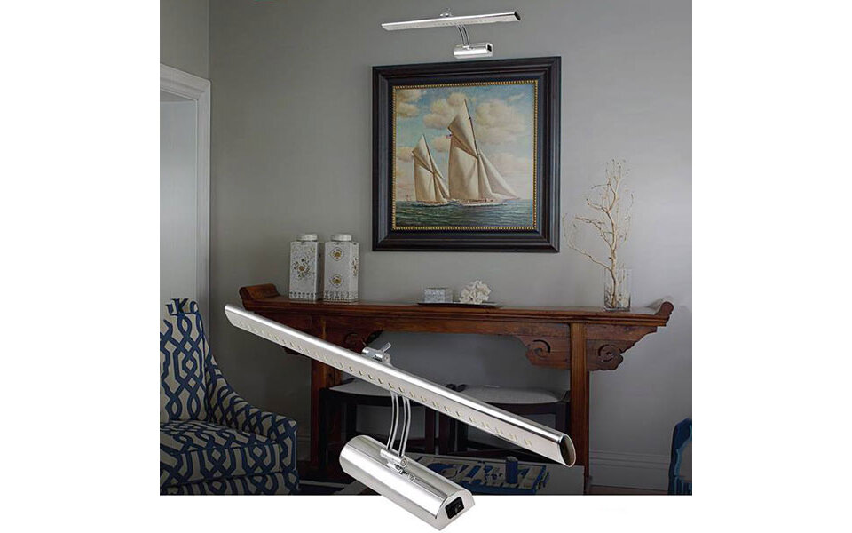 HLW LED LED lamp 6W - Verstelbare LED vloerlamp in glans chroom aluminium HLW LED LED lamp 6W - Verstelbare LED vloerlamp in glans chroom aluminium