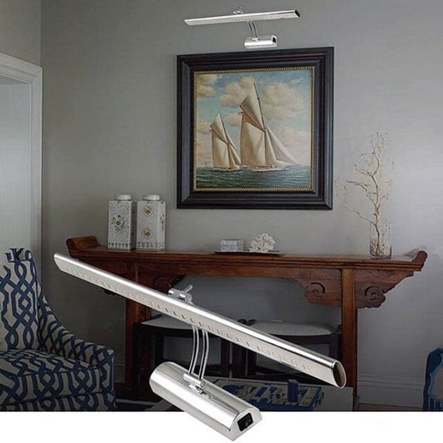 HLW LED LED lamp Adjustable 4W - Oval LED Floor Lamp in Gloss Chrome Aluminum HLW LED LED lamp Adjustable 4W - Oval LED Floor Lamp in Gloss Chrome Aluminum