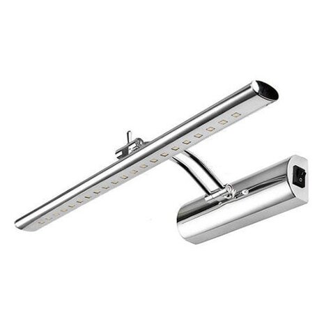 LED lamp 6W - Verstelbare LED vloerlamp in glans chroom aluminium LED lamp 6W - Verstelbare LED vloerlamp in glans chroom aluminium