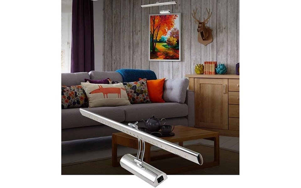 HLW LED LED lamp 6W - Adjustable LED floor lamp in gloss chrome aluminum