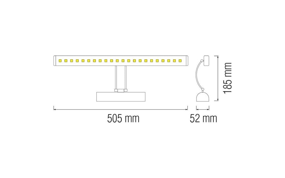 HLW LED LED lamp 6W - Verstelbare LED vloerlamp in glans chroom aluminium