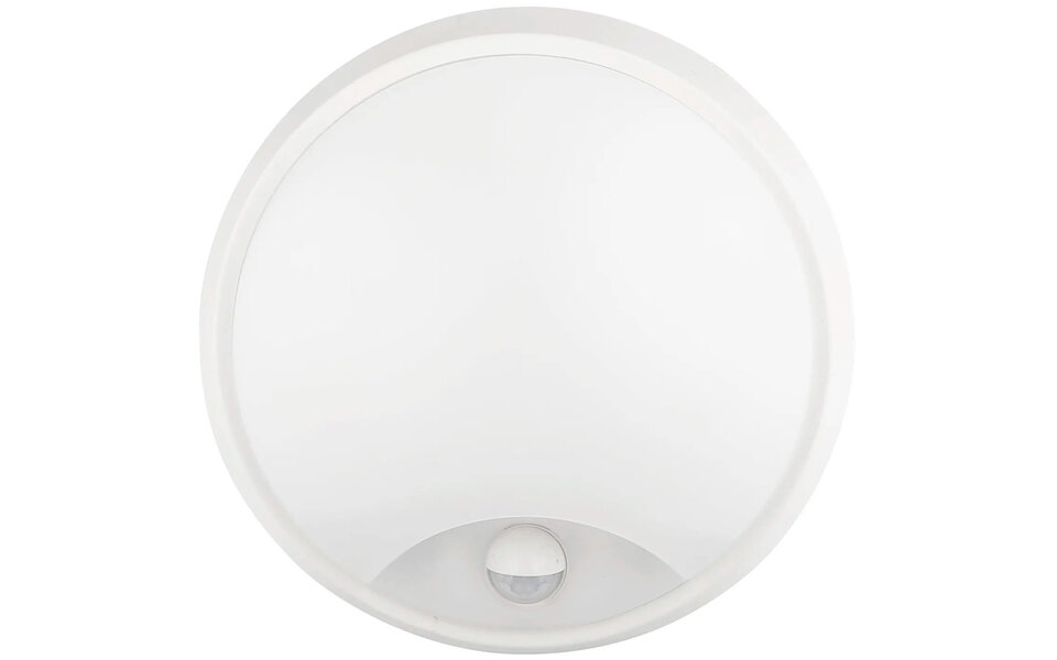 HLW LED Kozolux LED Wandlamp met Sensor 20W - Warm Wit 3000K, IP54, Wit Rond Design