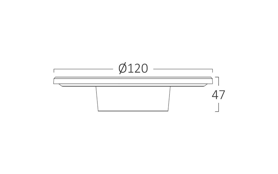 HLW LED White LED Wall Lamp Brinton Plinto - 8W LED, Warm White 2700K-3000K, Waterproof IP65