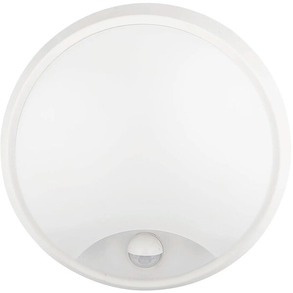 HLW LED LED Wandlamp met Sensor 20W - Koud Wit 6500K, IP54, Rond, Witte Vloerlamp & LED lamp
