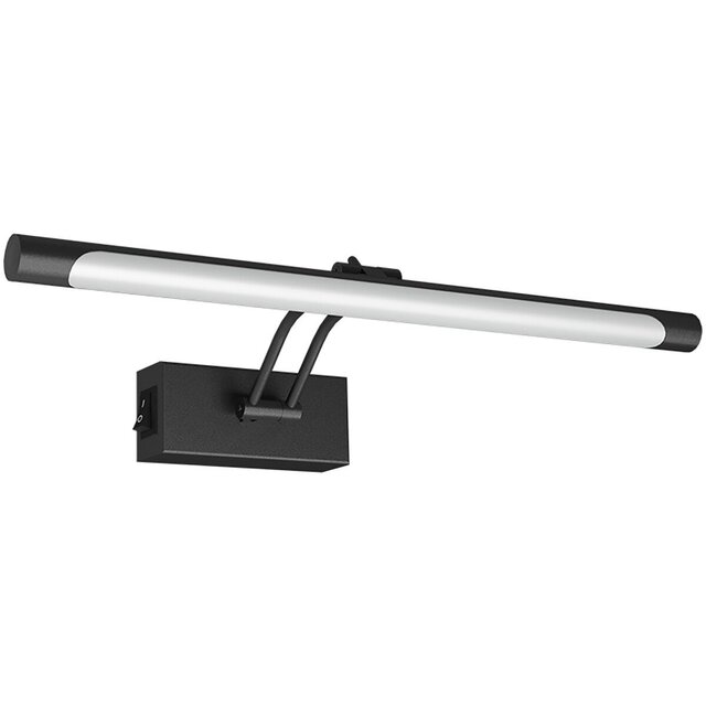 HLW LED Adjustable LED Floor Lamp in Black & White with 8W LED and Warm White 2700K–3000K