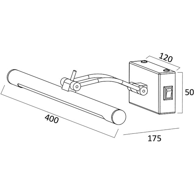 HLW LED Verstelbare LED Vloerlamp in Zwart & Wit met 8W LED en Warm Wit 2700K–3000K