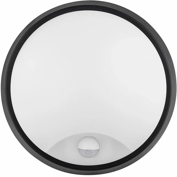 HLW LED LED Wandlamp met Sensor Kozolux Sorta 20W - Zwart & Wit, Rond, 1600lm Natuurlijk Wit HLW LED LED Wandlamp met Sensor Kozolux Sorta 20W - Zwart & Wit, Rond, 1600lm Natuurlijk Wit