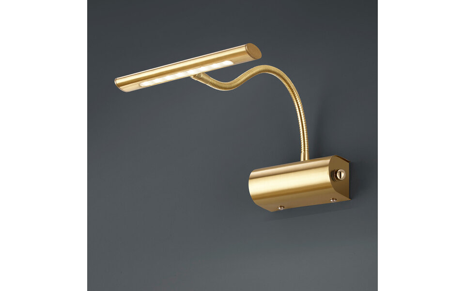 HLW LED Dimmable LED Floor Lamp & Wall Lamp – Warm White 2700K–3000K, Matte Gold, 4W LED