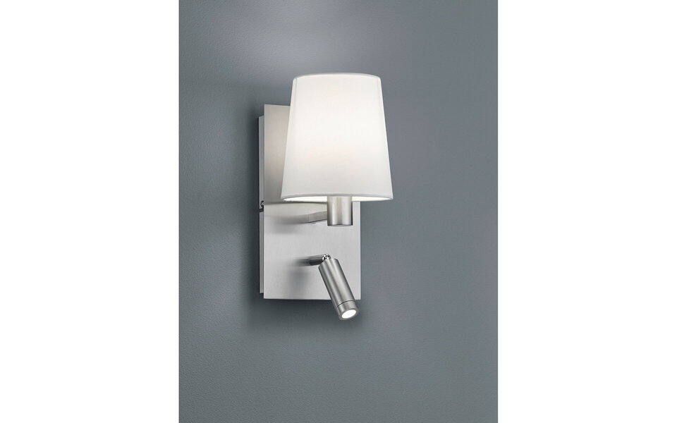 HLW LED LED Wandlamp Trion Marion – 3W LED, Warm Wit 3000K, Mat Nikkel, OSRAM LEDs