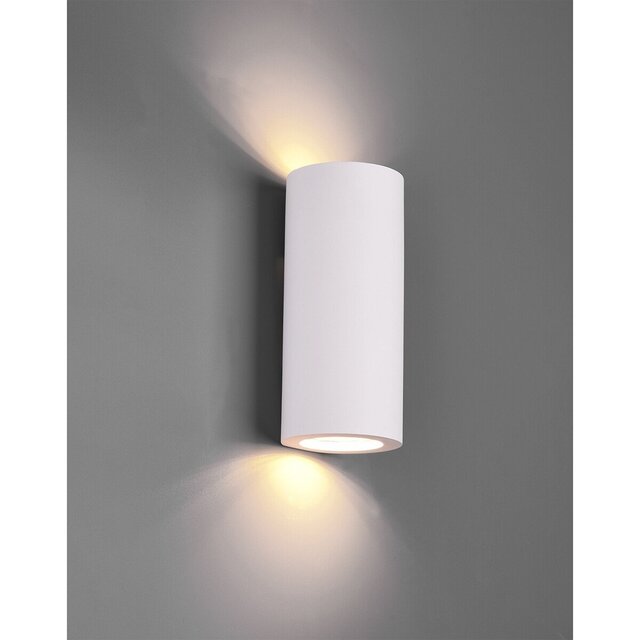 HLW LED LED Wall Lamp Trion Zaza - Matte White Floor Lamp with GU10 Fitting and Up & Down Light