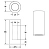 HLW LED LED Wall Lamp Trion Zaza - Matte White Floor Lamp with GU10 Fitting and Up & Down Light