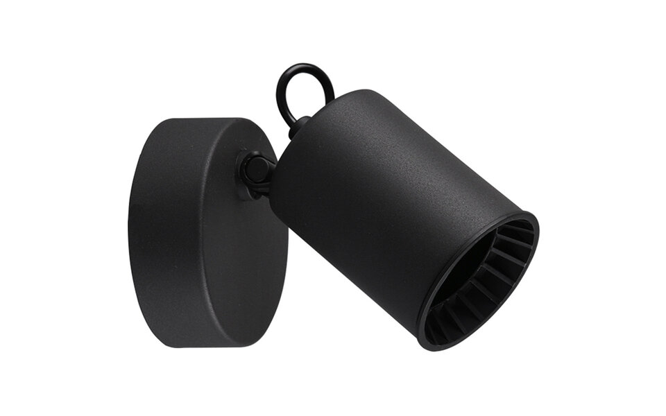 HLW LED LED Wandspot Trion Pirlo - Mat Zwarte LED Vloerlamp met GU10 Fitting