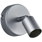 HLW LED LED wall spotlight Trion Pamo with GU10 fitting - Matte titanium, aluminum, 1 light
